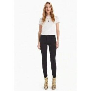 New Mother The Looker Black Skinny Jeans Not Guilty Stretch Size 26